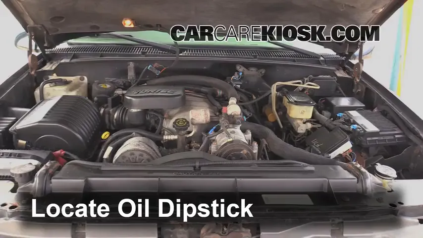 1999 Chevrolet K3500 LS 7.4L V8 Crew Cab Pickup (4 Door) Oil Check Oil Level